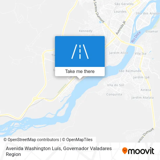 Avenida Washington Luís map