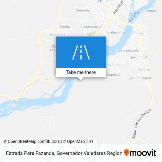 Estrada Para Fazenda map