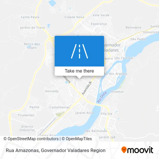 Rua Amazonas map