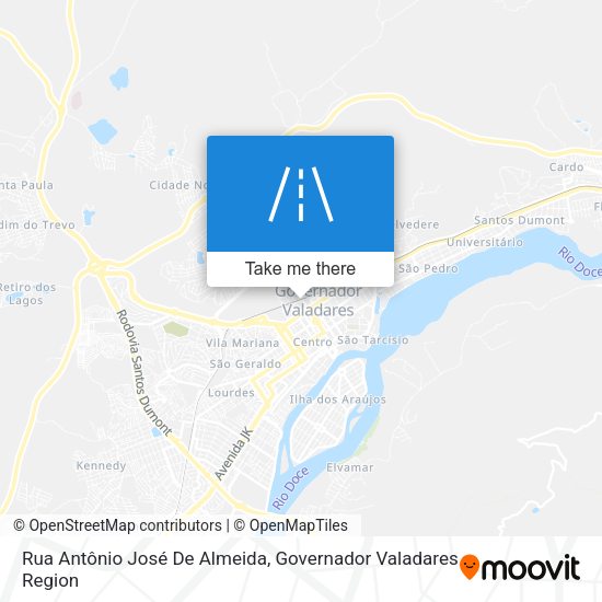 Rua Antônio José De Almeida map