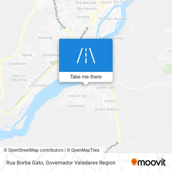 Rua Borba Gato map