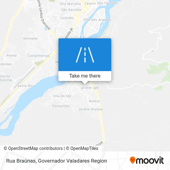 Rua Braúnas map