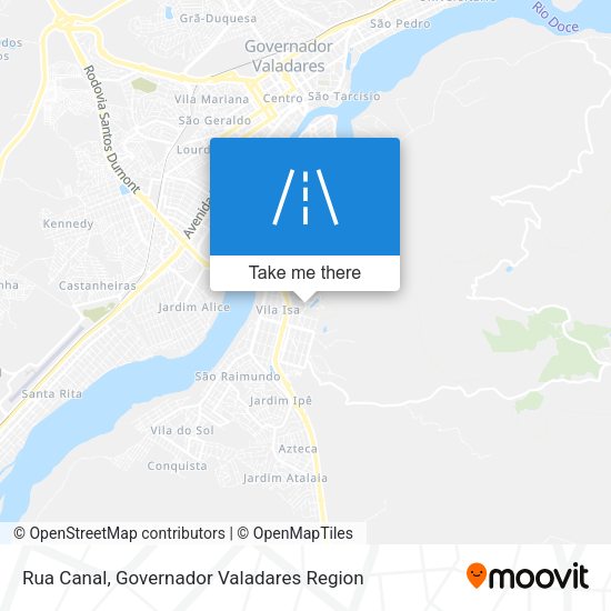 Rua Canal map