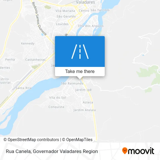 Rua Canela map