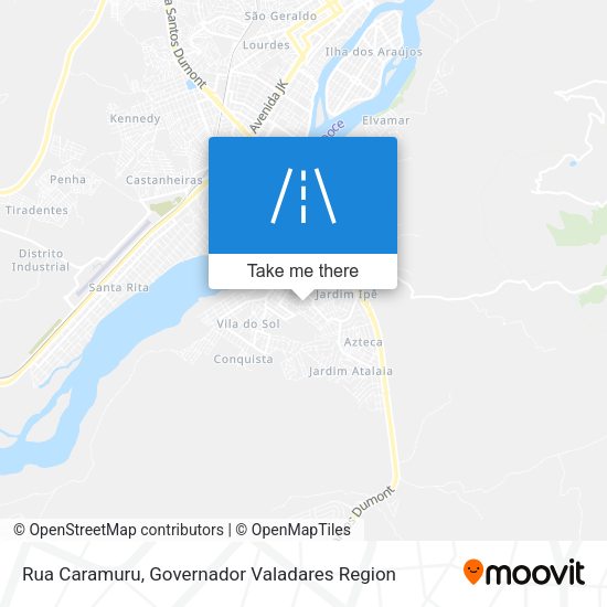 Rua Caramuru map