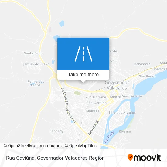 Rua Caviúna map