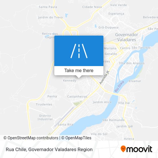 Rua Chile map