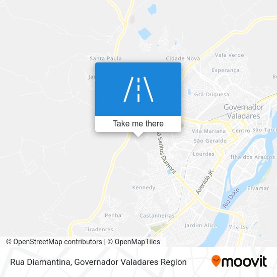 Rua Diamantina map