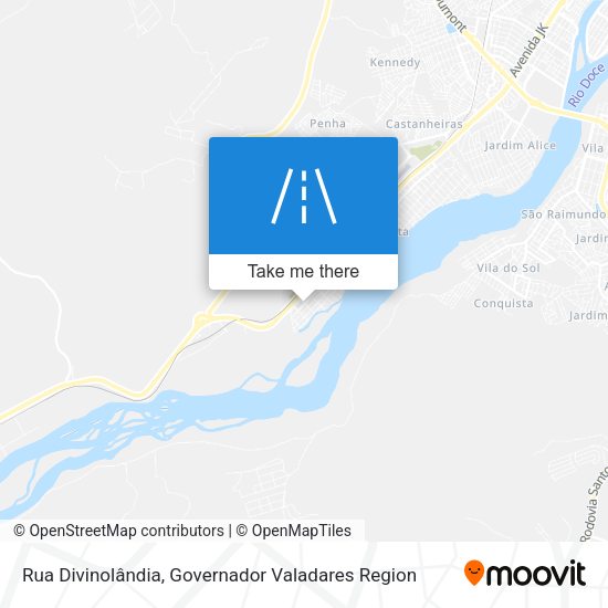 Rua Divinolândia map