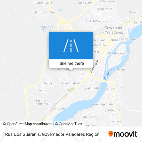 Rua Dos Guaranis map