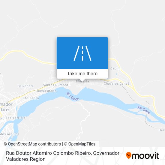 Rua Doutor Altamiro Colombo Ribeiro map