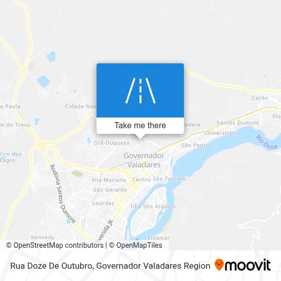 Rua Doze De Outubro map