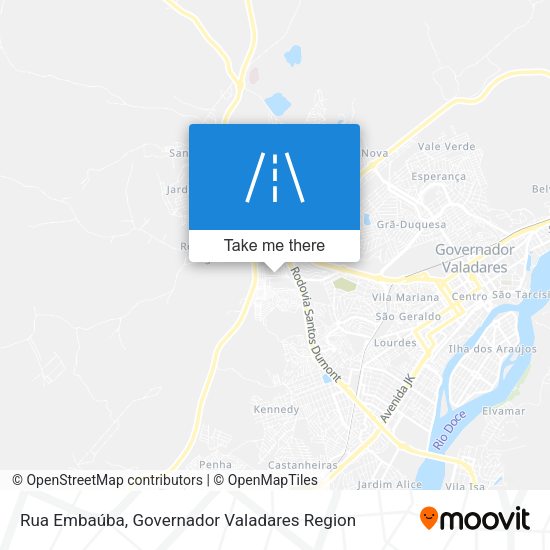Rua Embaúba map
