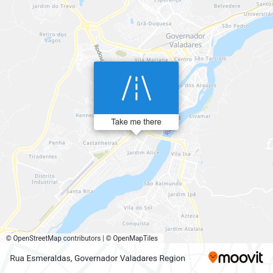 Rua Esmeraldas map