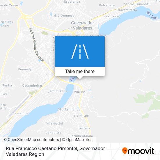 Rua Francisco Caetano Pimentel map