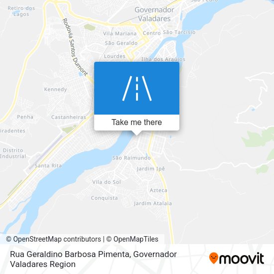 Rua Geraldino Barbosa Pimenta map