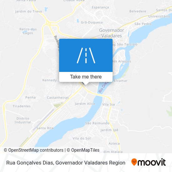 Rua Gonçalves Dias map