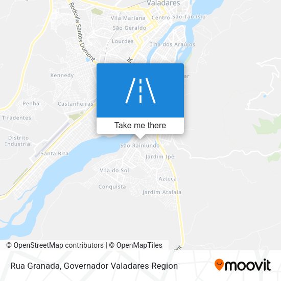 Rua Granada map