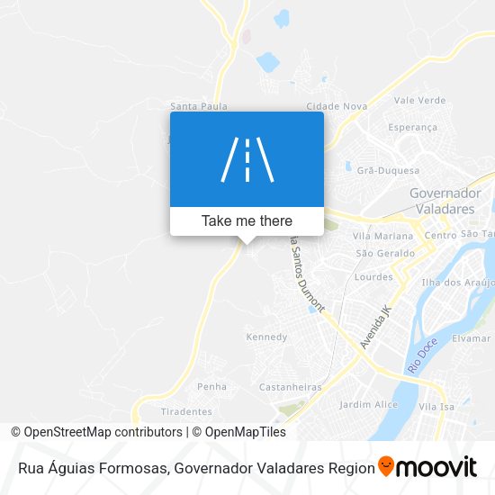 Rua Águias Formosas map