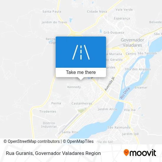 Rua Guranis map