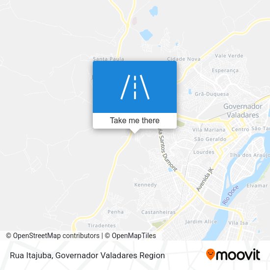 Rua Itajuba map