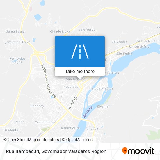 Rua Itambacuri map