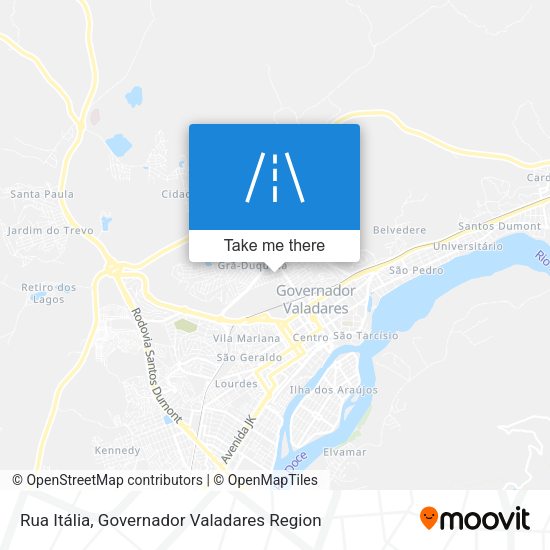 Rua Itália map