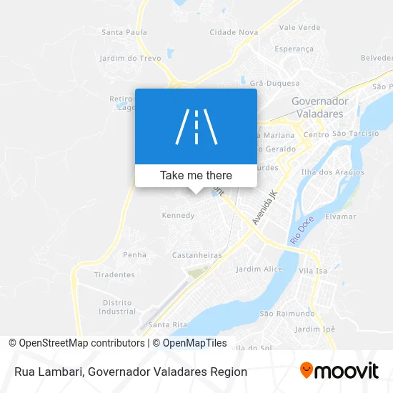 Rua Lambari map
