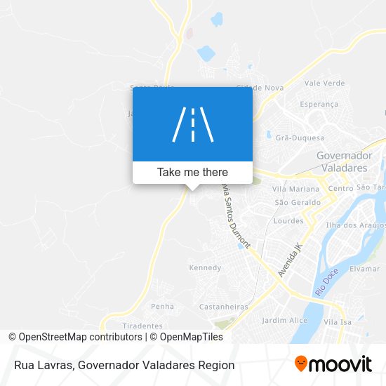 Rua Lavras map