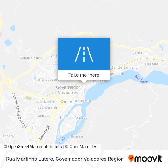 Rua Martinho Lutero map