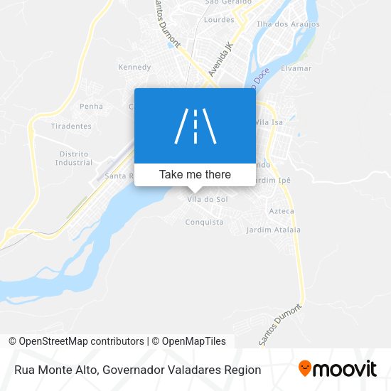 Rua Monte Alto map