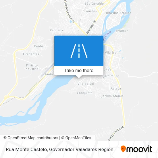 Rua Monte Castelo map