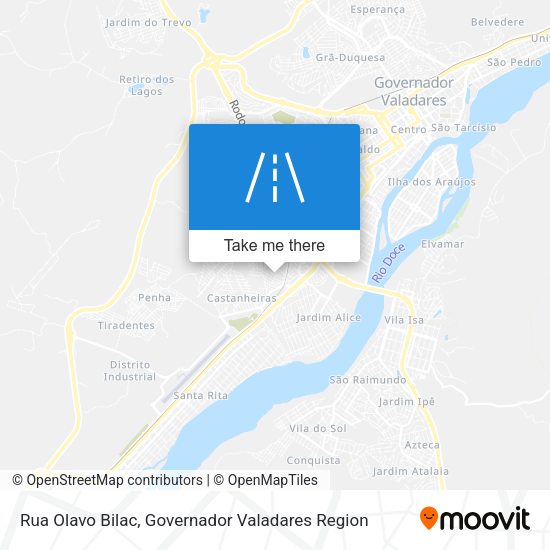 Rua Olavo Bilac map