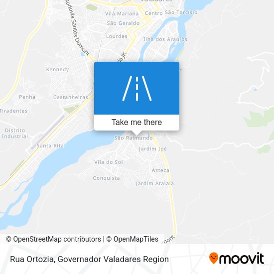 Rua Ortozia map