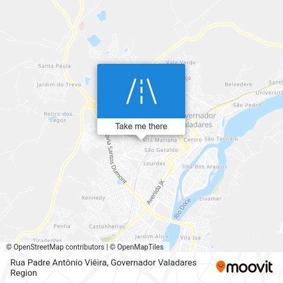 Rua Padre Antônio Viêira map