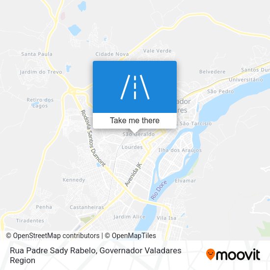 Rua Padre Sady Rabelo map