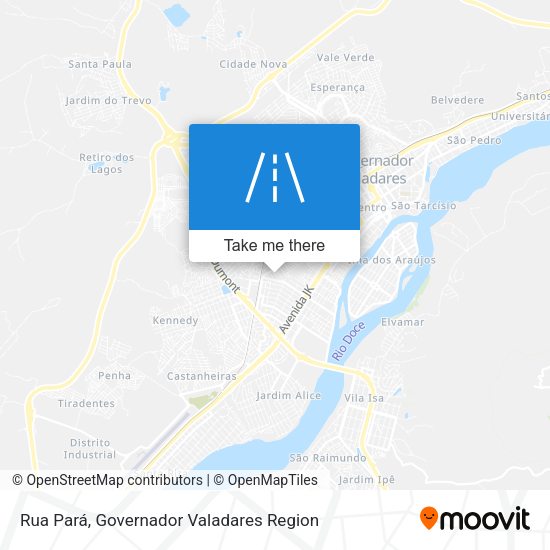Rua Pará map