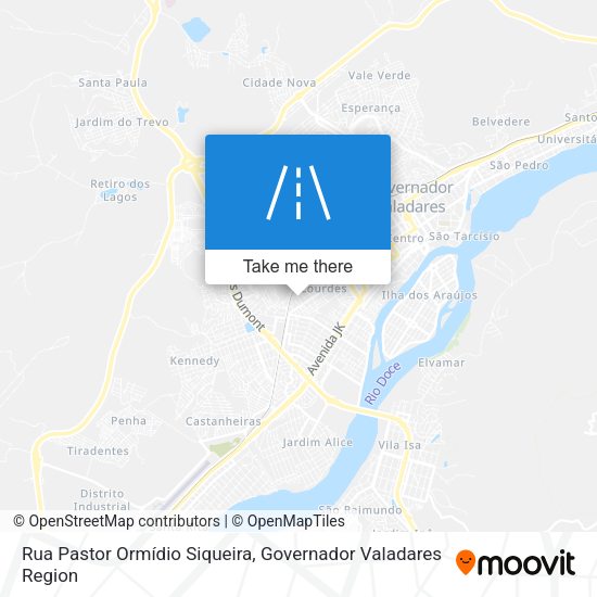 Rua Pastor Ormídio Siqueira map