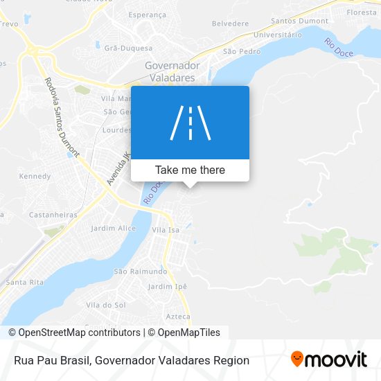 Rua Pau Brasil map