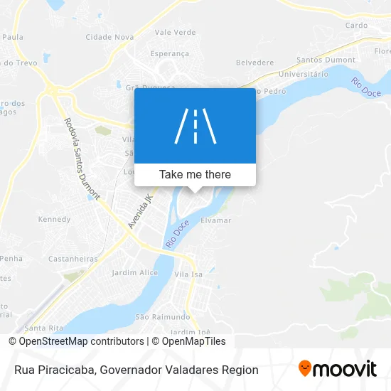 Rua Piracicaba map