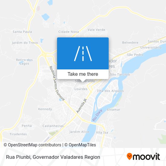 Rua Piunbi map