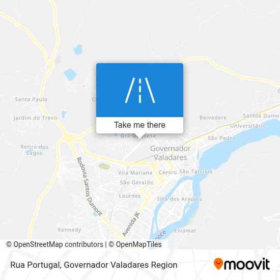 Rua Portugal map