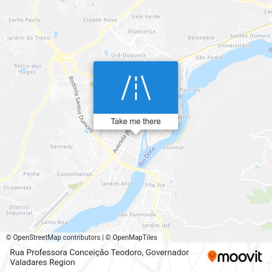 Rua Professora Conceição Teodoro map