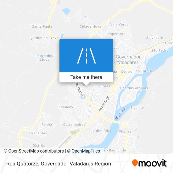 Rua Quatorze map