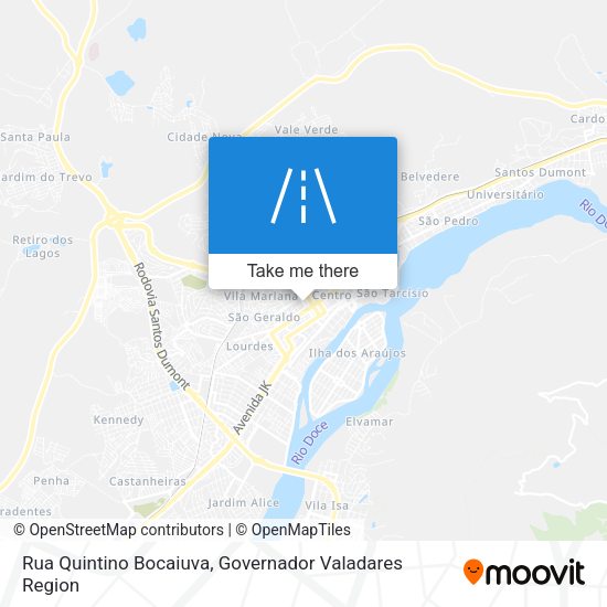 Rua Quintino Bocaiuva map