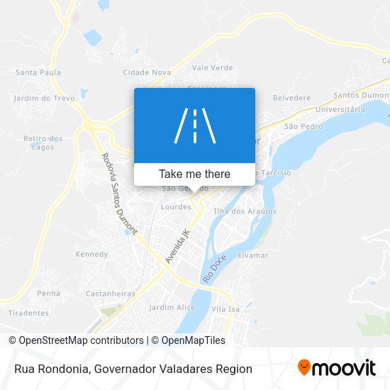 Rua Rondonia map