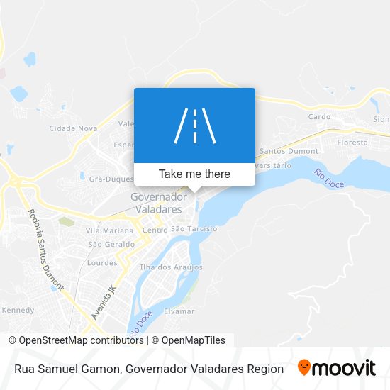Rua Samuel Gamon map