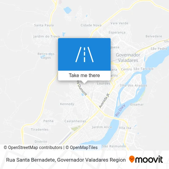 Rua Santa Bernadete map