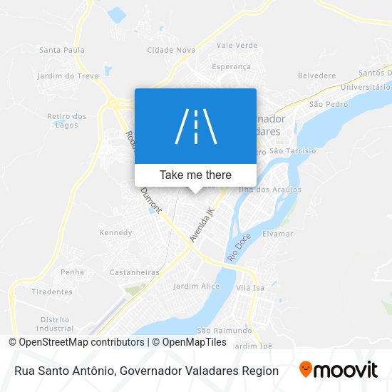 Rua Santo Antônio map
