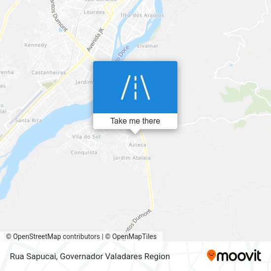 Rua Sapucai map